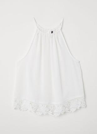 Кремовий вільний топ-майка h&m. розмір m-l