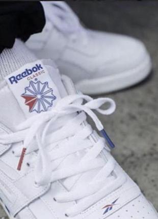 Очень стильные белые кроссовки reebok оригинал, мужские кроссовки reebok4 фото