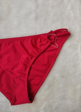 Червоні жіночі плавки низ купальника купальні труси батал великого розміру бікіні5 фото