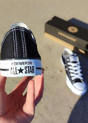 Converse all star чорно-білі кеди кросівки мокасини чорні конверси3 фото