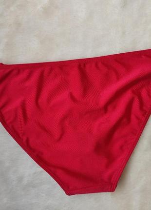 Красные женские плавки низ купальника купальные трусы батал большого размера бикини7 фото