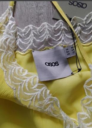 Жовте плаття міді білизни стиль asos5 фото