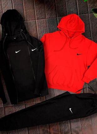 Качественный❤️мужской nike спортивный костюм 4 в 1 худи+худи+футболка+брюки
❤️ твой идеальный повседневный костюм в котором удобно и стильно.2 фото