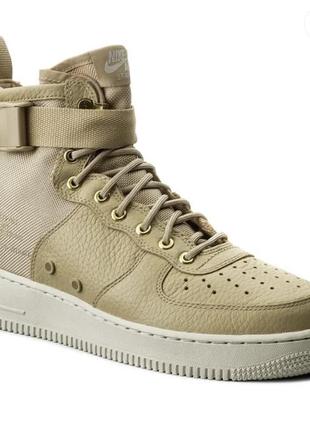 Nike sf af1 mid 917753 200 бежевий4 фото