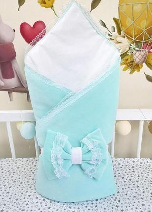 Конверт с кружевом, синтепон съемный