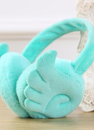 Детские меховые теплые наушники