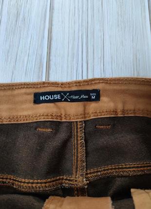 Жіночі штани скіні в гірчичному коричневому кольорі, розмір м, 463 фото