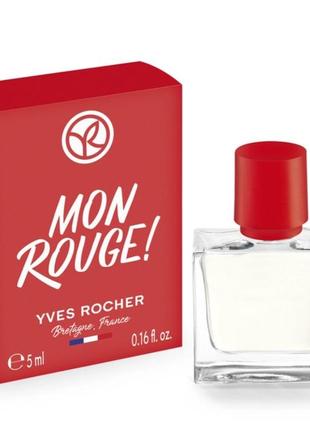 Парфюмная вода mon rouge от yves rocher1 фото