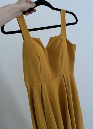 Платье желтое3 фото