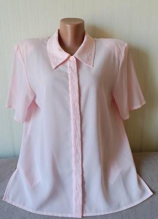 Ніжнорозова блуза, від lauren duvar, р. 14/xl
