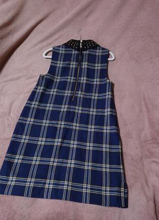 Сукня juicy couture plaid shift dress вовна віскоза розмір с м9 фото