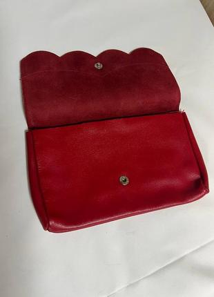 Червоний італійський гаманець косметичка2 фото