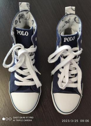 Кеди polo б\у 24,5см.2 фото