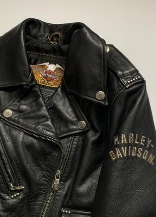 Harley davidson motorcycle leather jacket куртка косуха2 фото