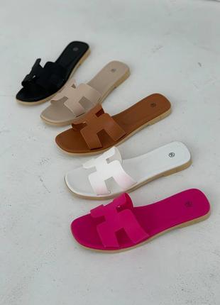 Шльопанці, гума під екошкіру, угорщина