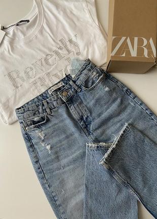 Джинсы с потертостями zara 34 eur3 фото