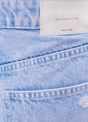 Джинси yırtık detaylı mom fit jean bershka2 фото