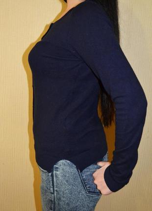 Темно синяя кофта, пуловер calliope с бантиками3 фото