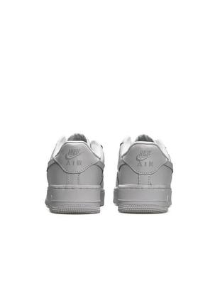 Жіночі шкіряні кросівки nike air force 1 low / білі найк аір форс2 фото