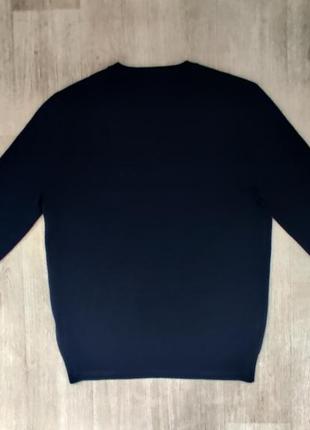 Мужской свитер пуловер бербери burberry brit мериносовая шерсть синий м р
