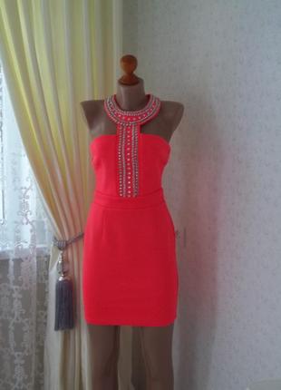 (44р) фирменное платье сукня lipsy t bar embellished dress1 фото