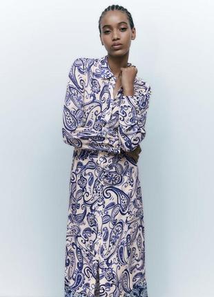 Zara -60% 💛 розкішне плаття котон стильне хs, s, м3 фото