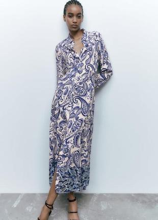 Zara -60% 💛 розкішне плаття котон стильне хs, s, м2 фото