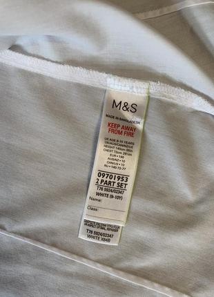 Белая рубашка m&amp;s3 фото