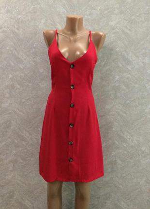 Сарафан на пуговицах сзади с завязкой размер 8-10