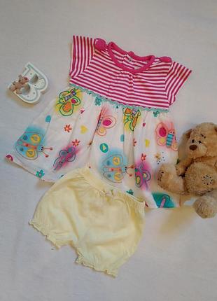 Комплект на девочку/костюм/костюмчик/платье-туника+шорты