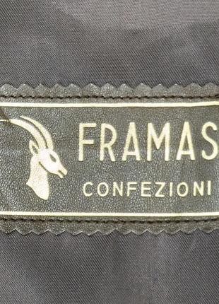 Винтажная итальянская люксовая дизайнерская кожаная куртка косуха 1990х10 фото