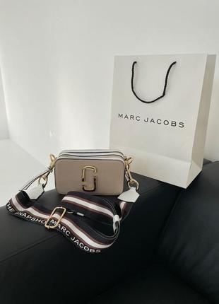 Сумка жіноча в стилі marc jacobs small camera bag beige