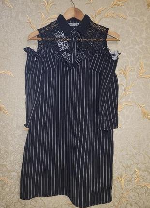 Сукня коротка, чорна, модна, високої якості1 фото