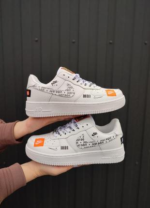 Жіночі кросівки nike air force 1 low just do it white