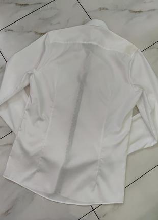 Рубашка мужская белая olymp level five body fit m (46-48) 15,5'' 399 фото