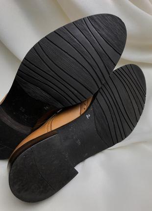 Шкіряні туфлі броги оксфорди shoe embassy london лофери натуральна шкіра ручна робота9 фото