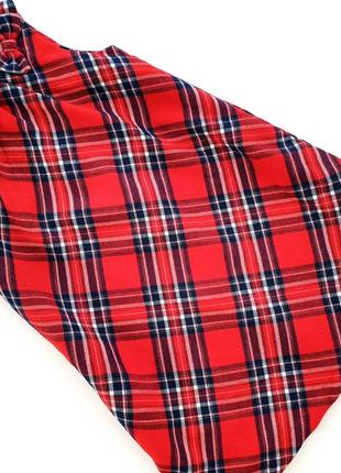 Теплое платье сарафан в клетку