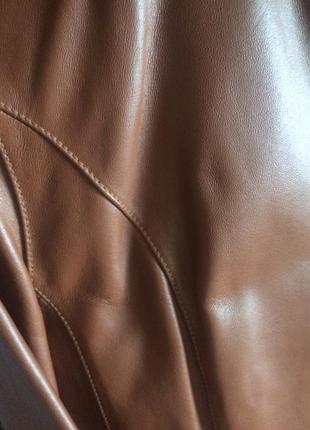 Кожаная кожаная 100% куртка пиджак s/ m10 фото