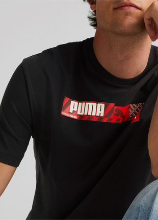 Футболка puma box graphic tee sportswear (m-l-xl) оригинал -33%4 фото