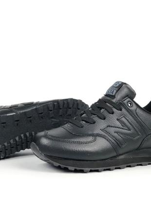 Чоловічі кросівки new balance 574 чорні4 фото