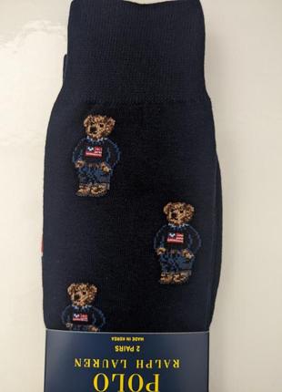 Шкарпетки чоловічі набір з 2 шт. оригінал polo bear by ralph lauren4 фото