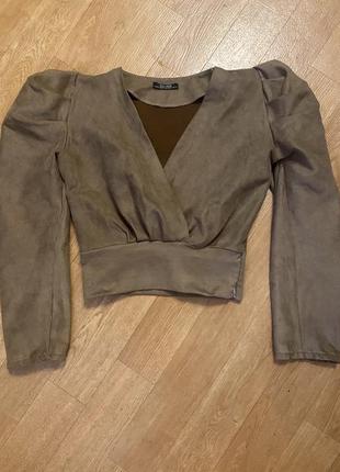 Велюровый топ