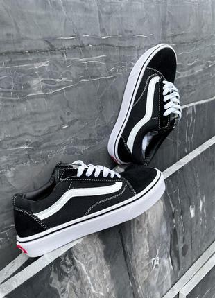 Мужские кеды vans old skool black white 40-41-42-43-445 фото