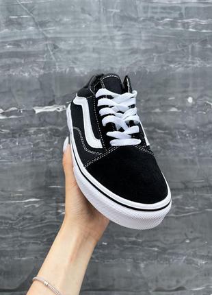 Мужские кеды vans old skool black white 40-41-42-43-449 фото