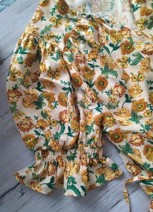 Сарафанчик, платье-халат на завязках в цветы2 фото