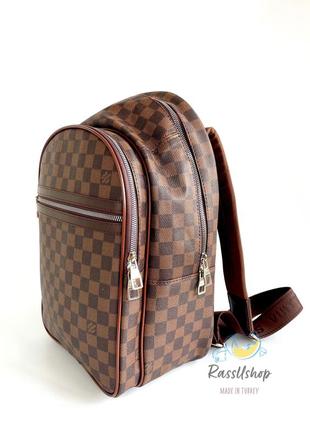 Мужской коричневый рюкзак “lv”3 фото