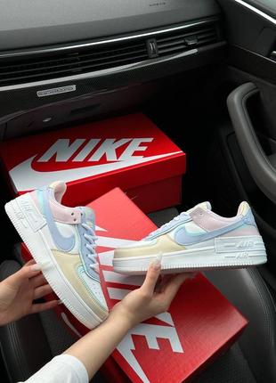 Женские кроссовки nike air force 1 shadow white sky yellow4 фото