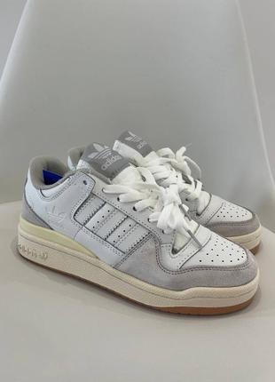 Кросівки adidas forum low white grey beige   ❣️