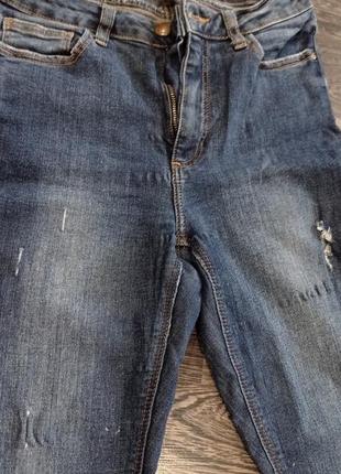 Штани брюки джинси рвані потерті скіні американки3 фото