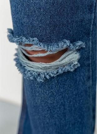 Широкие джинсы кюлоты на высокой посадке5 фото